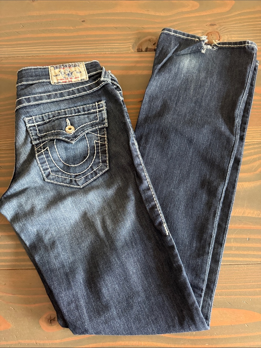 True Religion Women’s Dark Indigo Bootcut Jeans